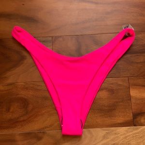 SHEIN hot pink v cut bikini bottoms